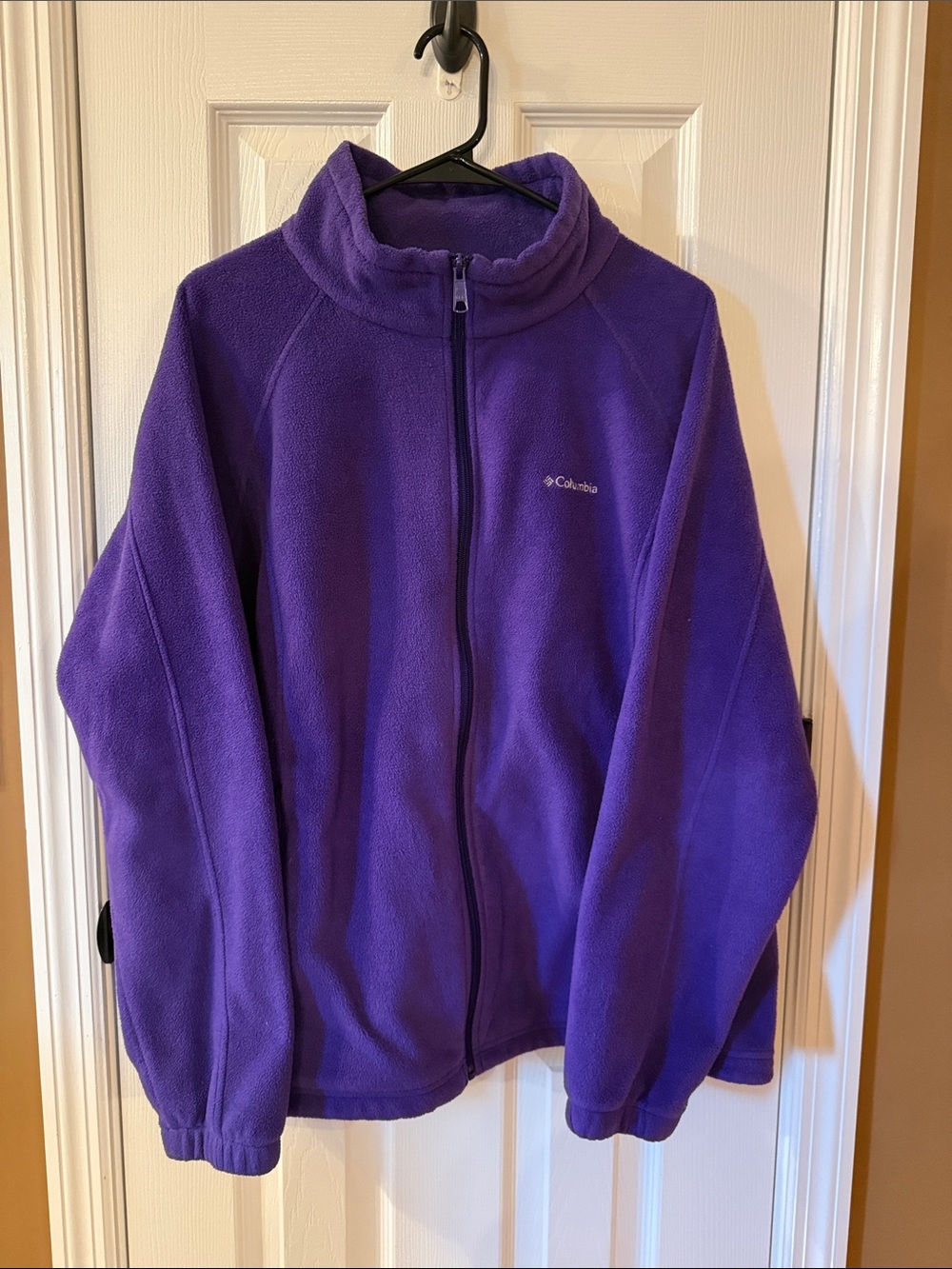 Columbia Women’s Purple Full-Zip Fleece Jacket
